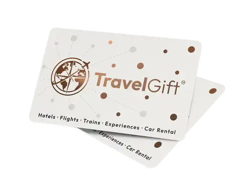 TravelGift gift card Canada for hotels, flights, trains, experiences, and car rental